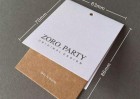 環(huán)保的紙質(zhì)材料高檔服裝店吊牌定做