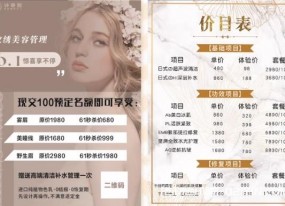 美容院項目宣傳海報排版設(shè)計印刷廠